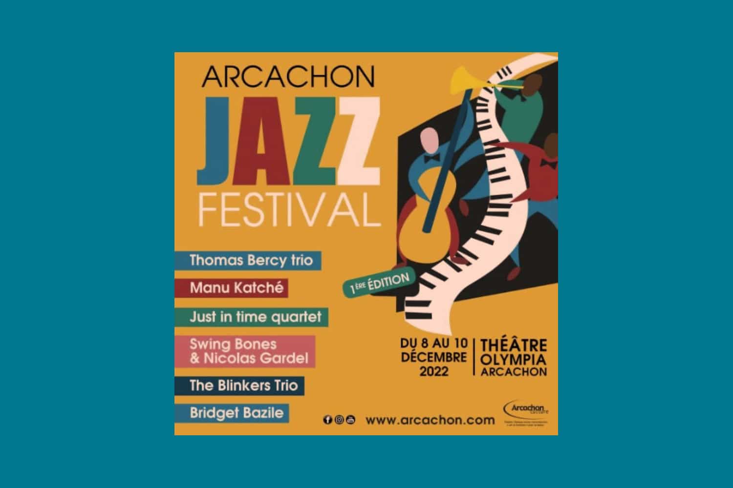 Arcachon propose la 1re édition de son Jazz Festival du 8 au 10 décembre 2022
